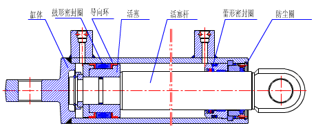 液压支架千斤顶结构图